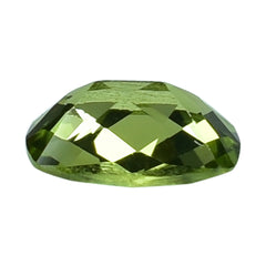 PERIDOT CHECKER CUT CUSHION (SI) 6.50X4.50MM 0.58 Cts.