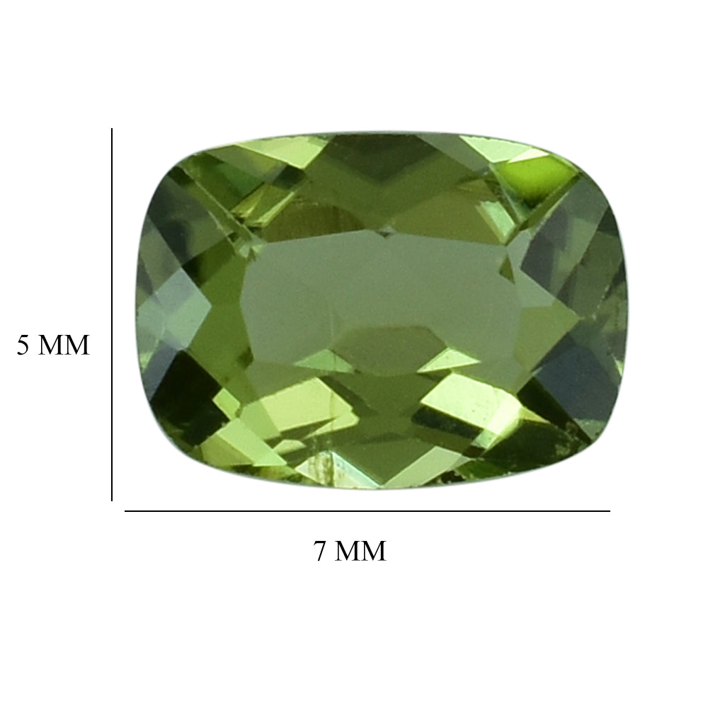 PERIDOT CUT CUSHION (SI) 7X5MM 0.78 Cts.