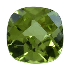 PERIDOT CHECKER CUT CUSHION (SI) 5.00MM 0.54 Cts.