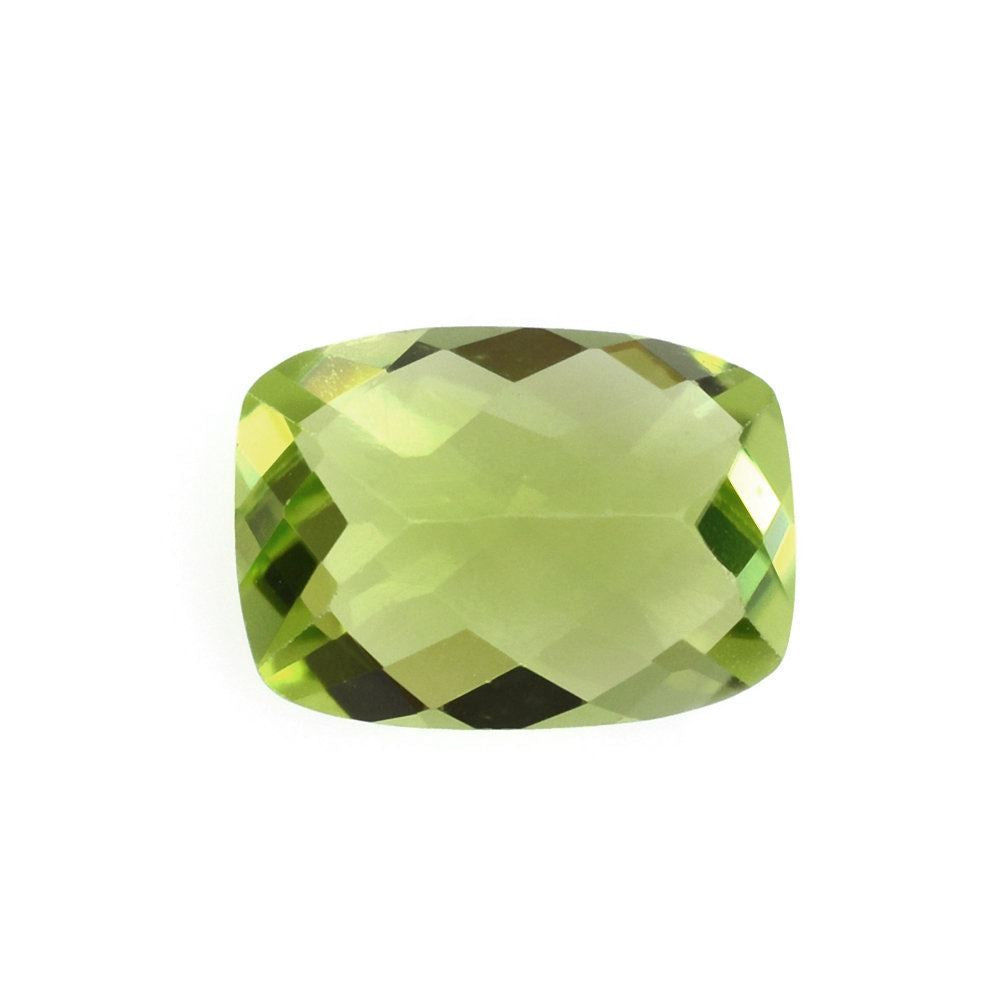 PERIDOT CHECKER CUT CUSHION (1ST) 7X5MM 0.98 Cts.