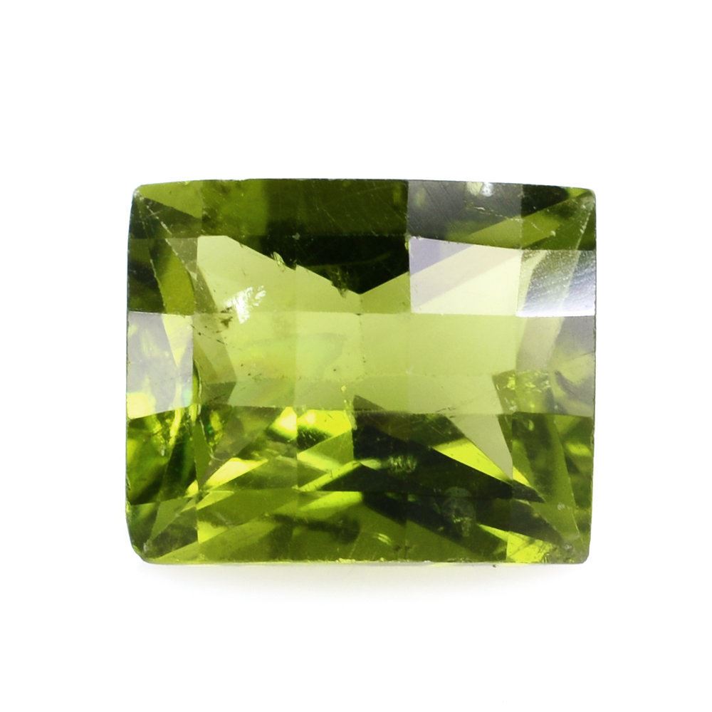 PERIDOT CHESS CUT BAGUETTE (HI) 11X9MM 5.25 Cts.