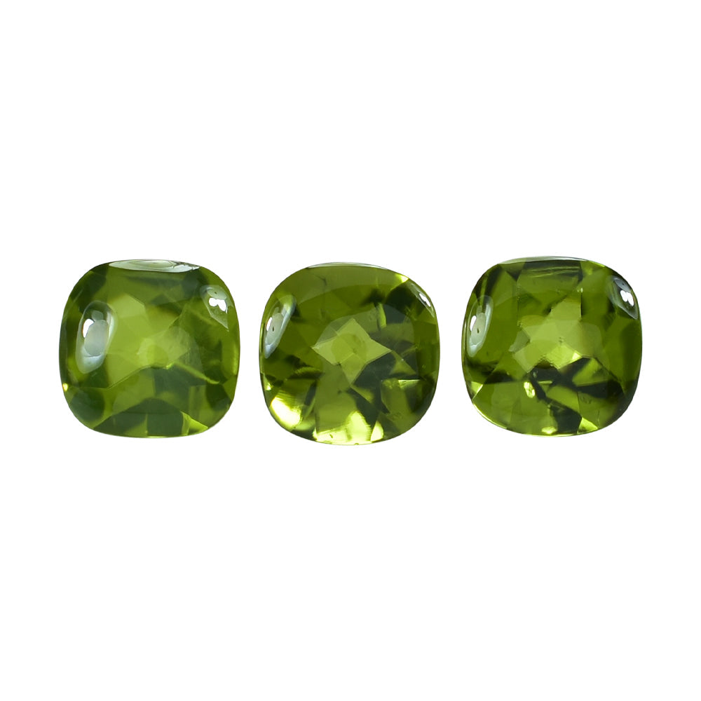 PERIDOT BUFFTOP CUSHION (OILY) 8MM 2.38 Cts.