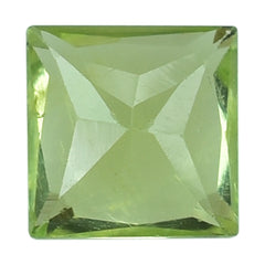 PERIDOT PRINCESS CUT SQUARE (SI) 5MM 0.64 Cts.