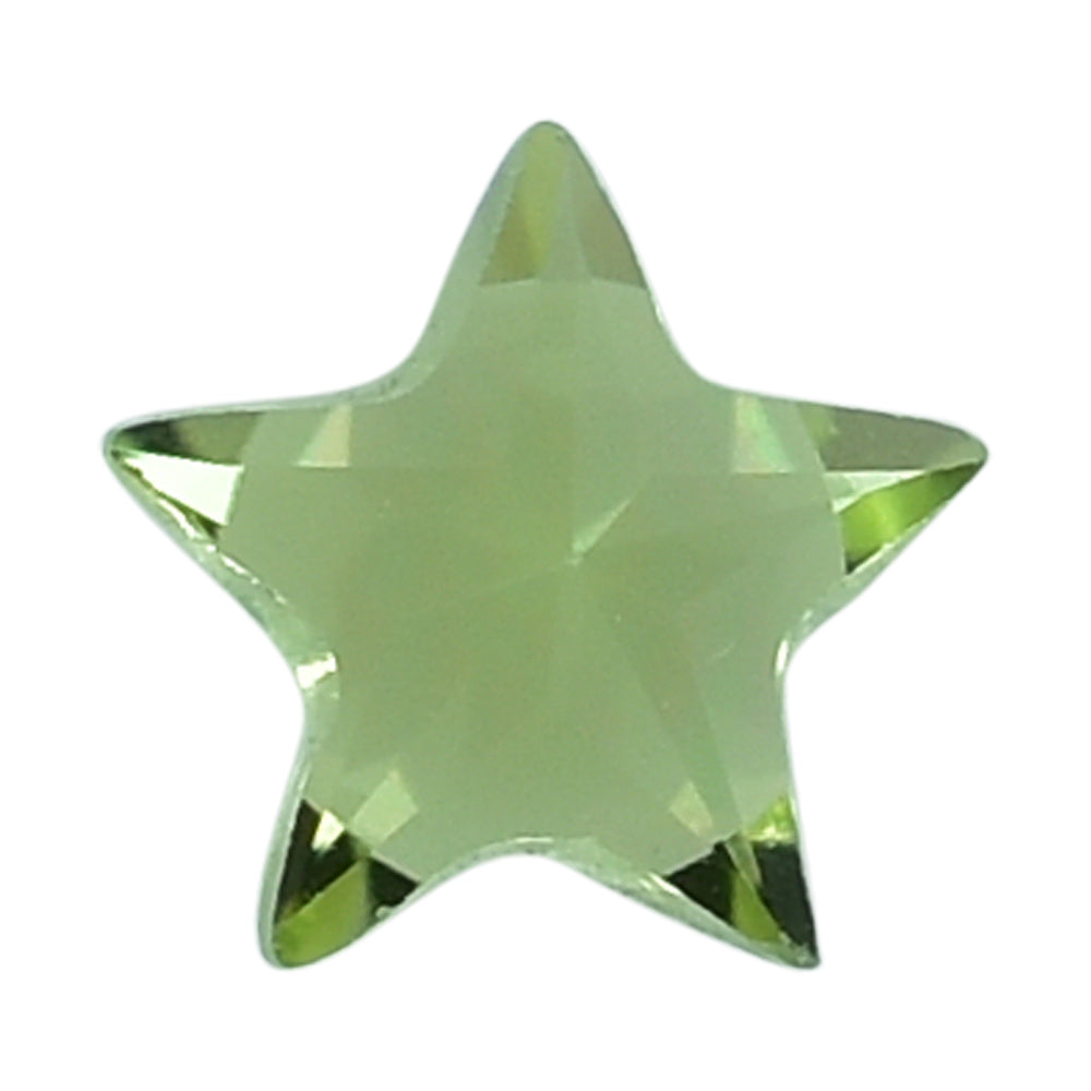 PERIDOT CUT STAR (CLEAN ) 4MM (THICKNESS:-2.60-3.00MM) 0.24 Cts.