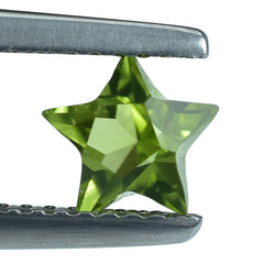 PERIDOT CUT STAR (CLEAN ) 4MM (THICKNESS:-3.90-4.30MM) 0.78 Cts.