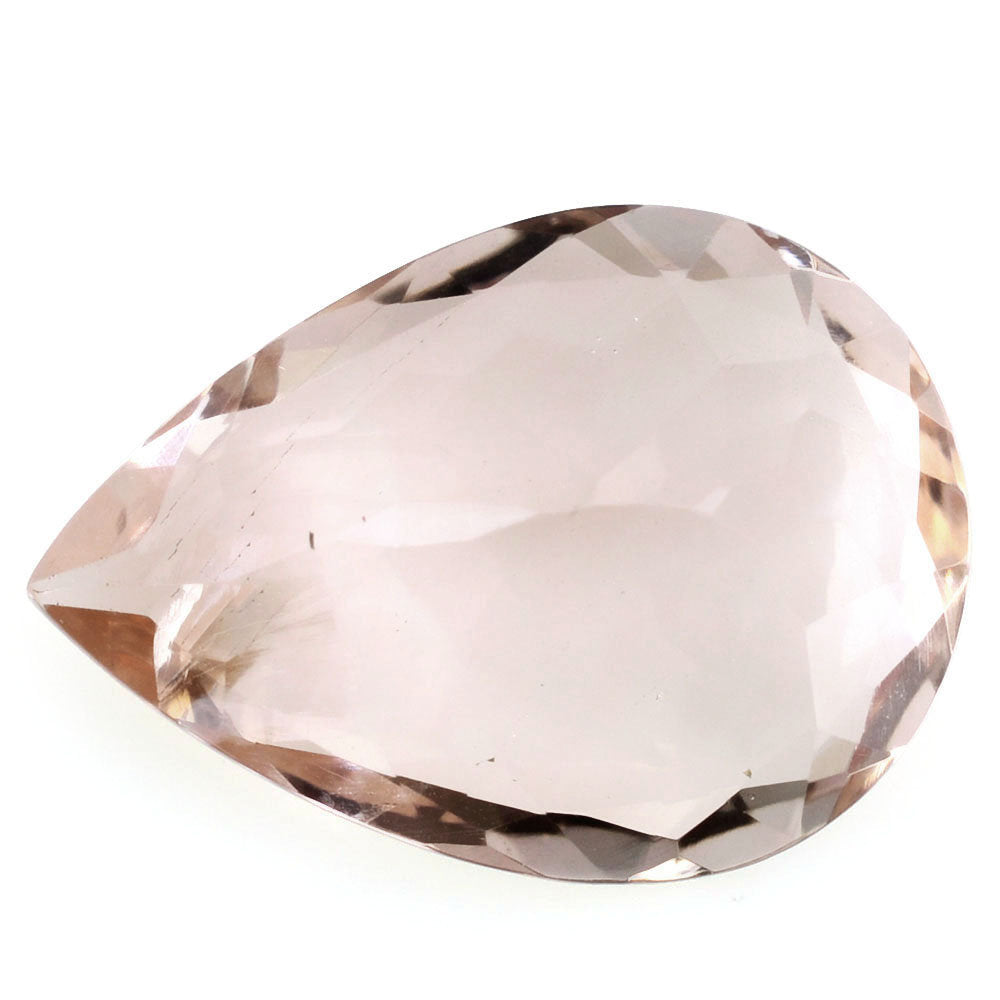 PEACH FLUORITE CUT PEAR 18X13MM 10.90 Cts.