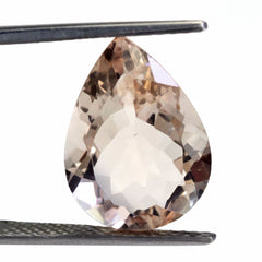 PEACH FLUORITE CUT PEAR 18X13MM 10.90 Cts.