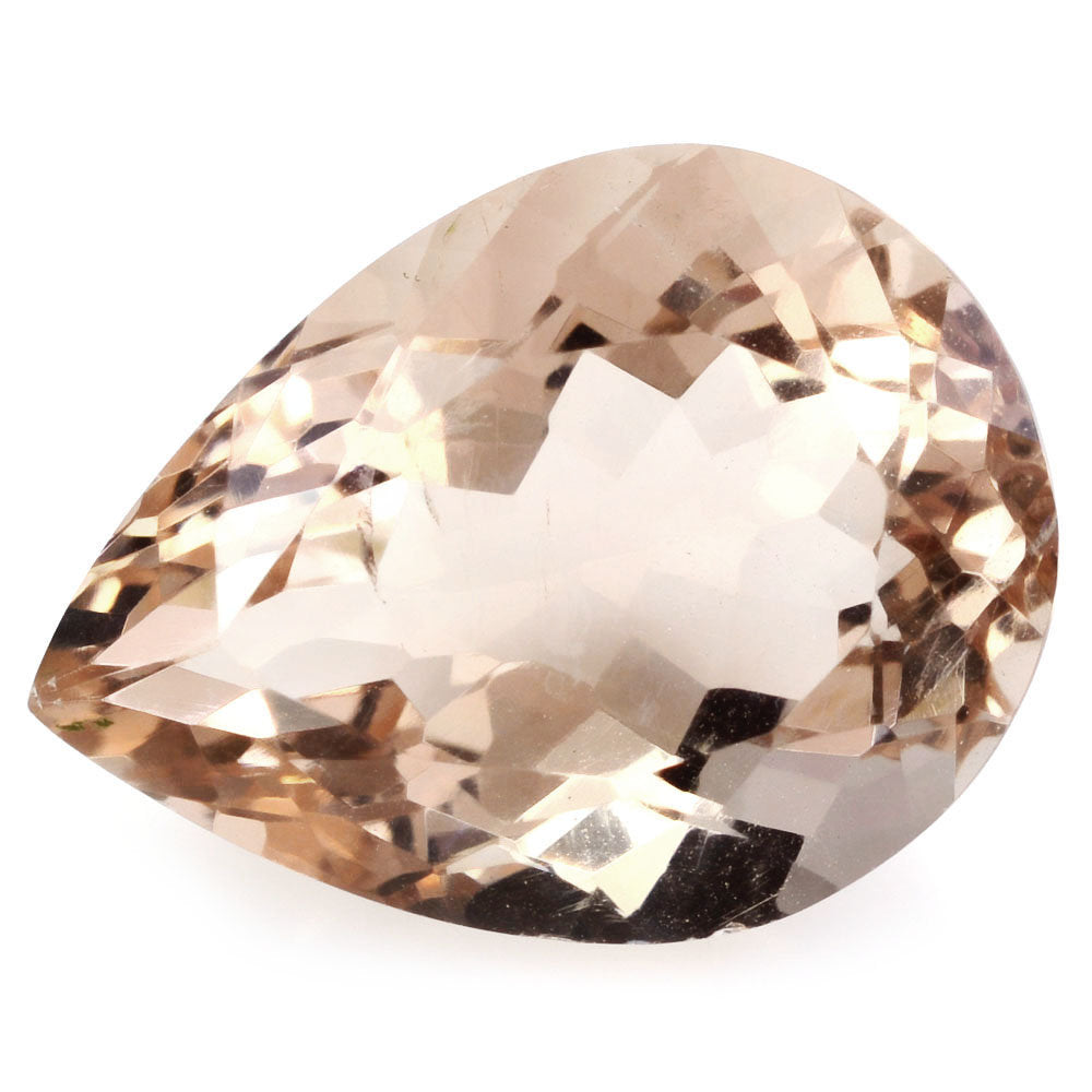 PEACH FLUORITE CUT PEAR 20.30X15.30MM 20.40 Cts.