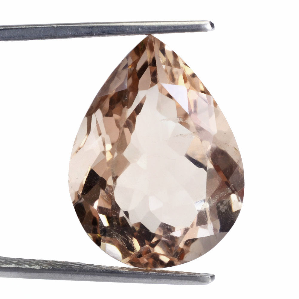 PEACH FLUORITE CUT PEAR 20.30X15.30MM 20.40 Cts.