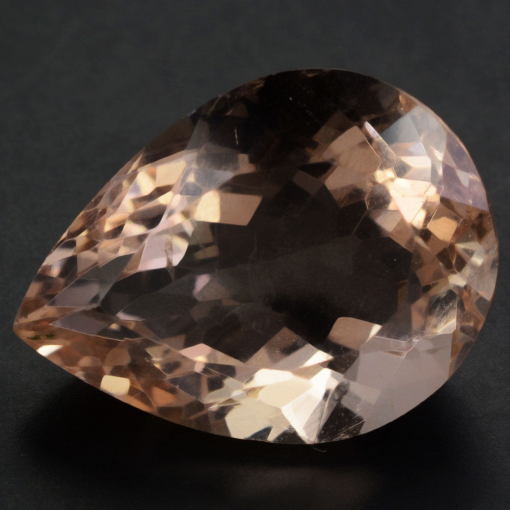 PEACH FLUORITE CUT PEAR 20.30X15.30MM 20.40 Cts.