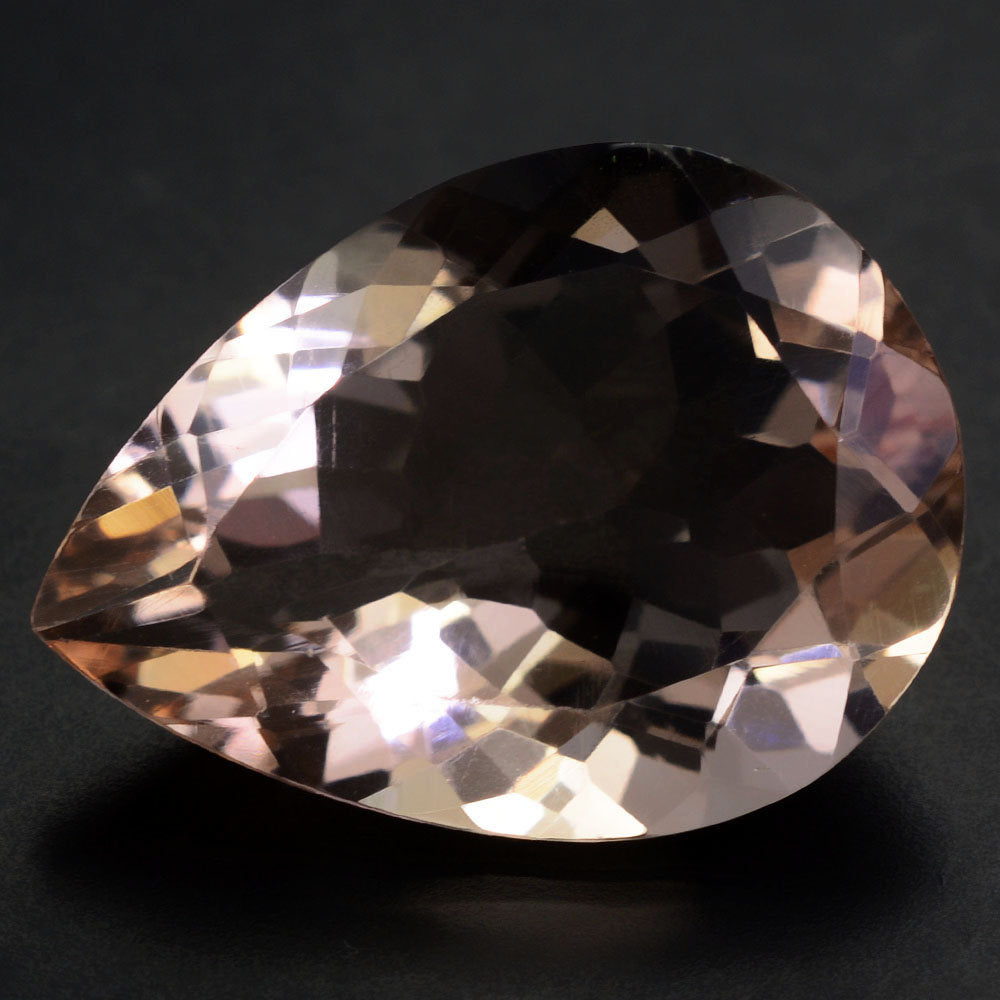 PEACH FLUORITE CUT PEAR 20X15MM 15.95 Cts.