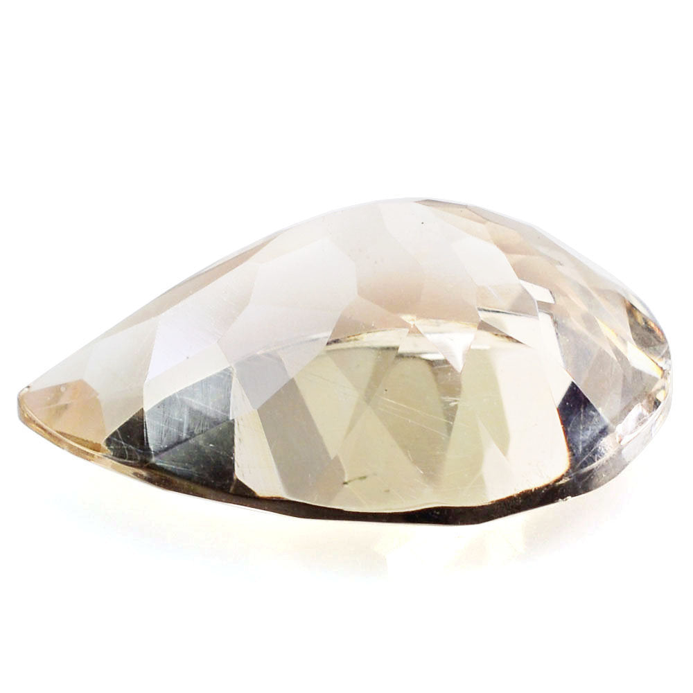 PEACH FLUORITE CUT PEAR 20X15MM 15.20 Cts.