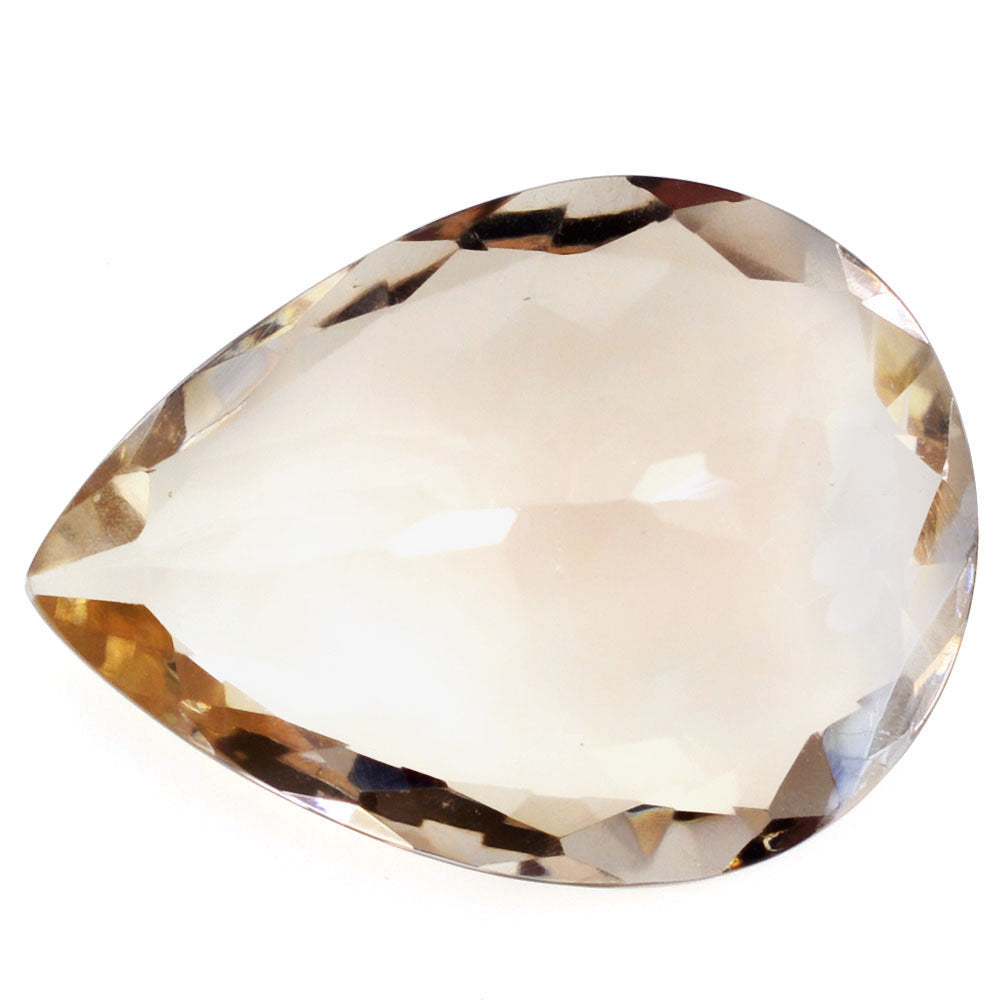 PEACH FLUORITE CUT PEAR 20X15MM 15.20 Cts.