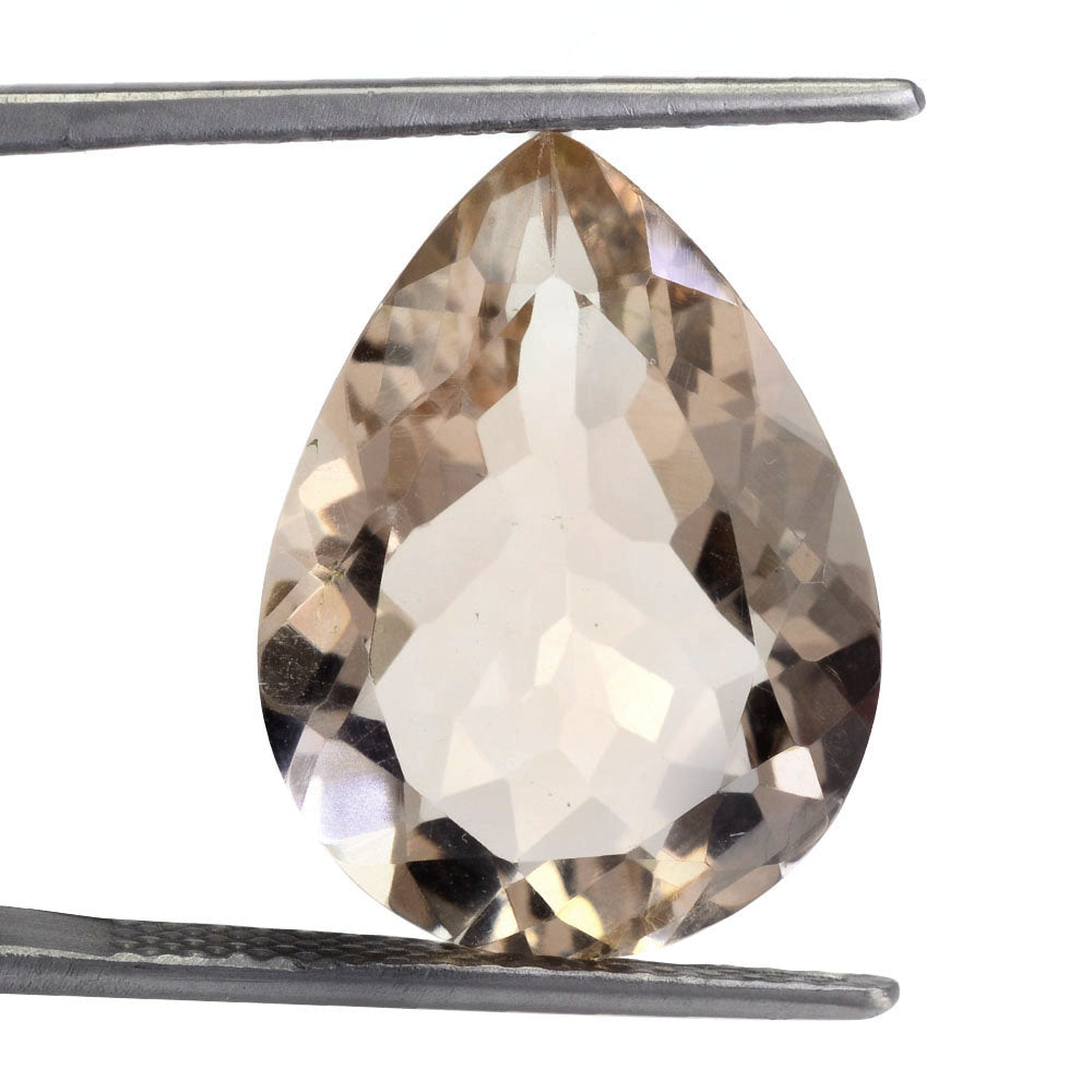 PEACH FLUORITE CUT PEAR 20X15MM 15.20 Cts.