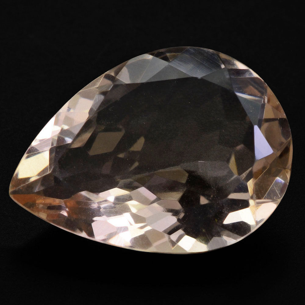 PEACH FLUORITE CUT PEAR 20X15MM 15.20 Cts.