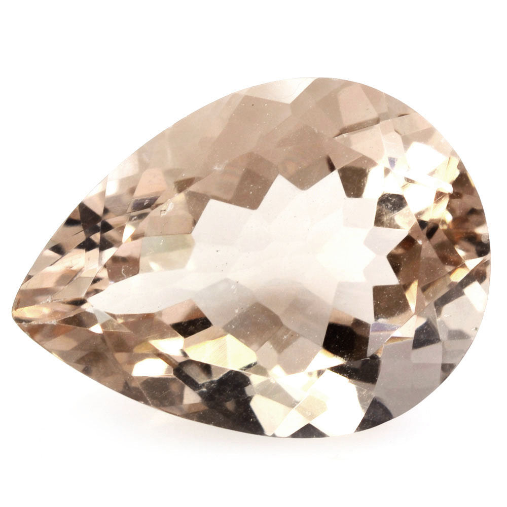 PEACH FLUORITE CUT PEAR 20X15MM 19.05 Cts.