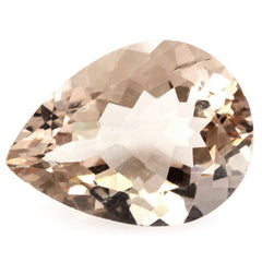 PEACH FLUORITE CUT PEAR 20X15MM 19.05 Cts.