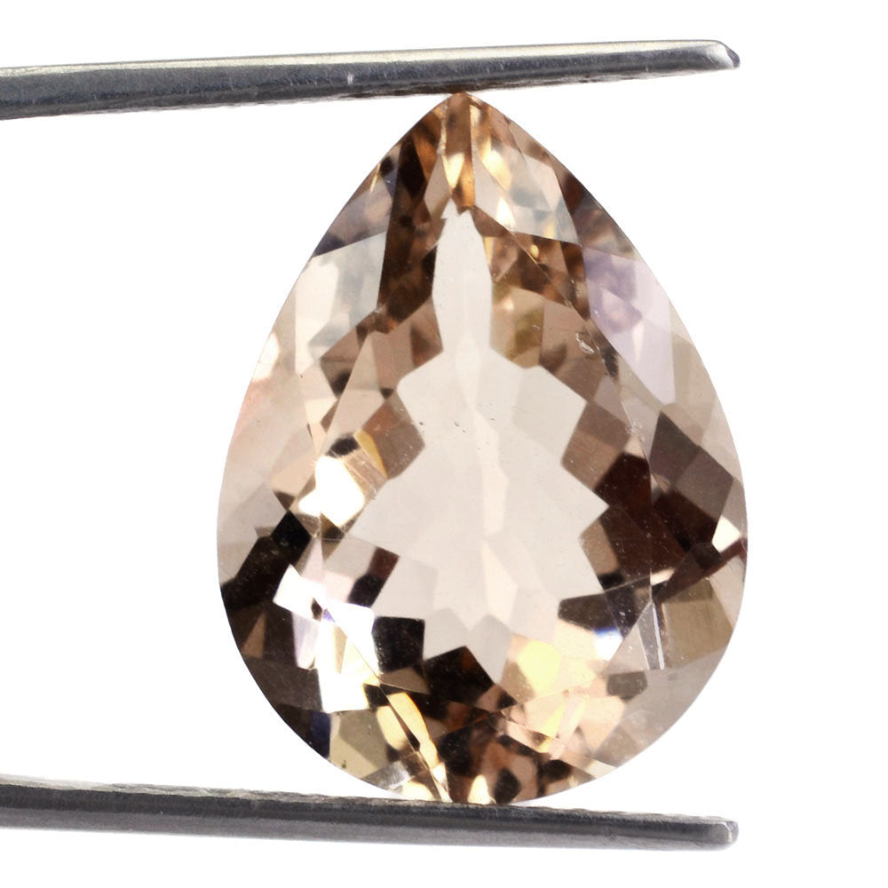 PEACH FLUORITE CUT PEAR 20X15MM 19.05 Cts.