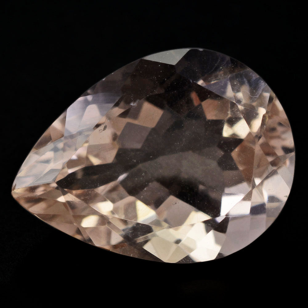 PEACH FLUORITE CUT PEAR 20X15MM 19.05 Cts.