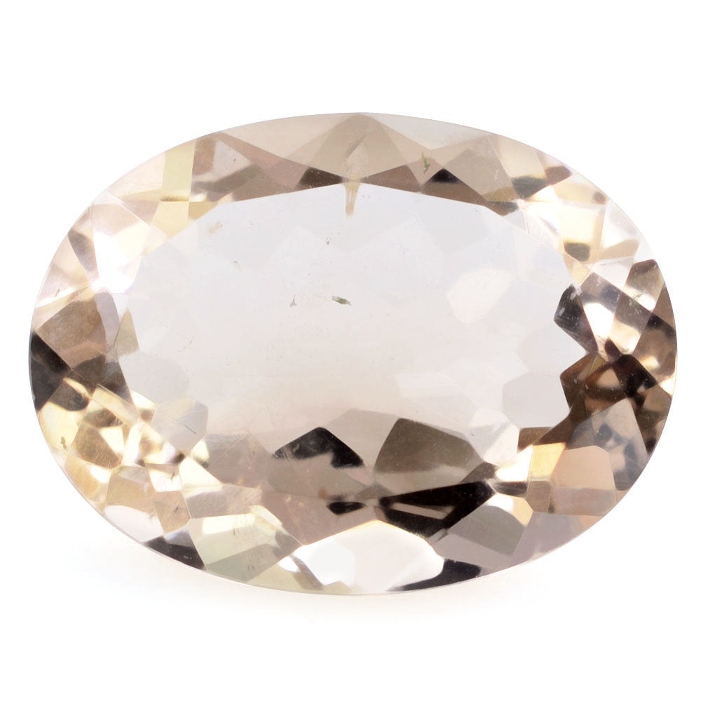 PEACH FLUORITE CUT OVAL 20X15MM 18.40 Cts.