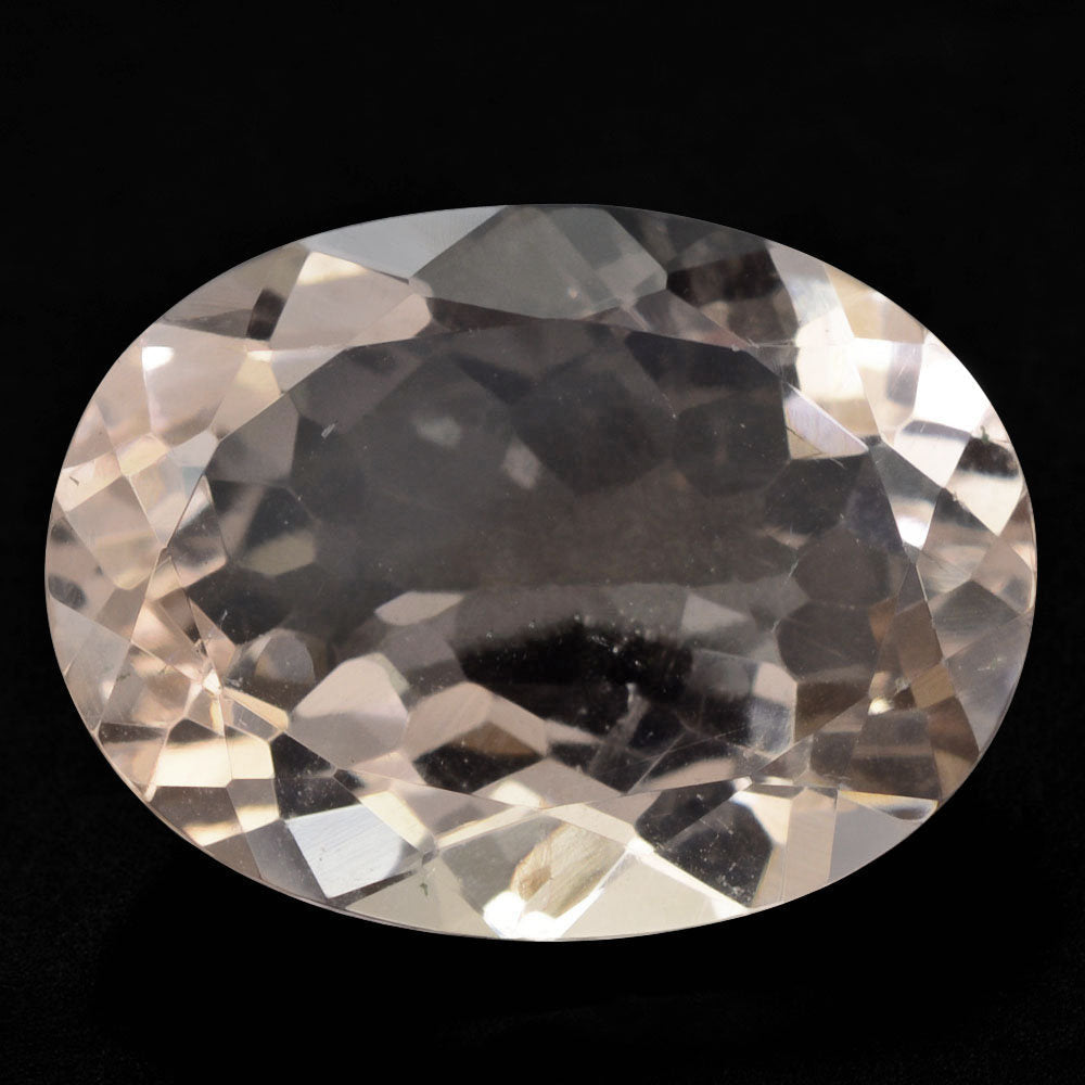 PEACH FLUORITE CUT OVAL 20X15MM 18.40 Cts.