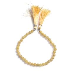 YELLOW SAPPHIRE PLAIN BALLS 6.00MM 8" PER LINE 77.03 Cts.