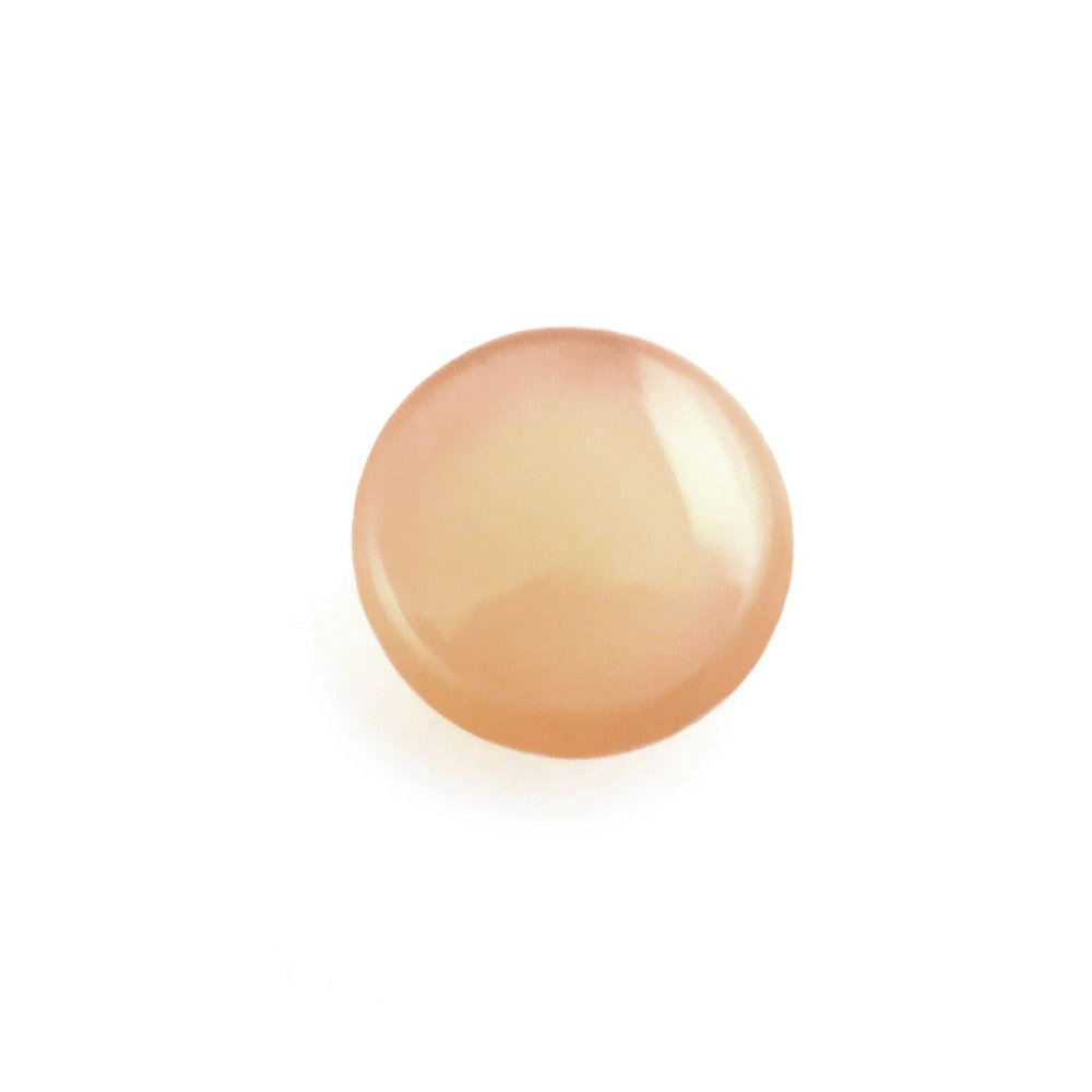 PEACH MOONSTONE ROUND CAB 4MM 0.26 Cts.