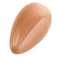 PEACH MOONSTONE PLAIN DROPS (HALF DRILL) 24X10MM 16.73 Cts.