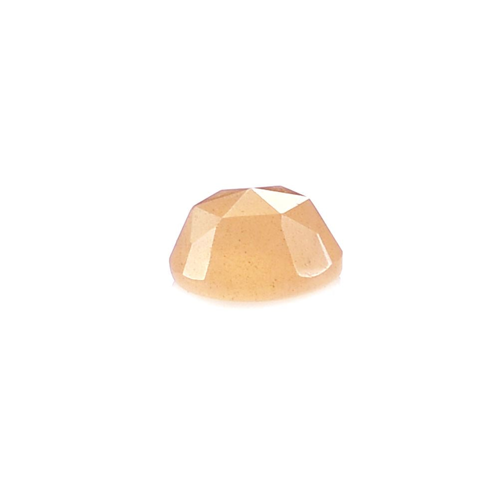 MOONSTONE PEACH ROSE CUT ROUND CAB (PEACH MEDIUM) (OPAQUE/CLEAN) 4.00 MM 0.23 Cts.