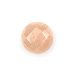 PEACH MOONSTONE CHECKER CUT ROUND CAB (MEDIUM)(CLEAN) 7.00X7.00 MM 1.10 Cts.