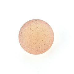 PEACH MOONSTONE CHECKER CUT ROUND CAB (MEDIUM)(CLEAN) 7.00X7.00 MM 1.10 Cts.