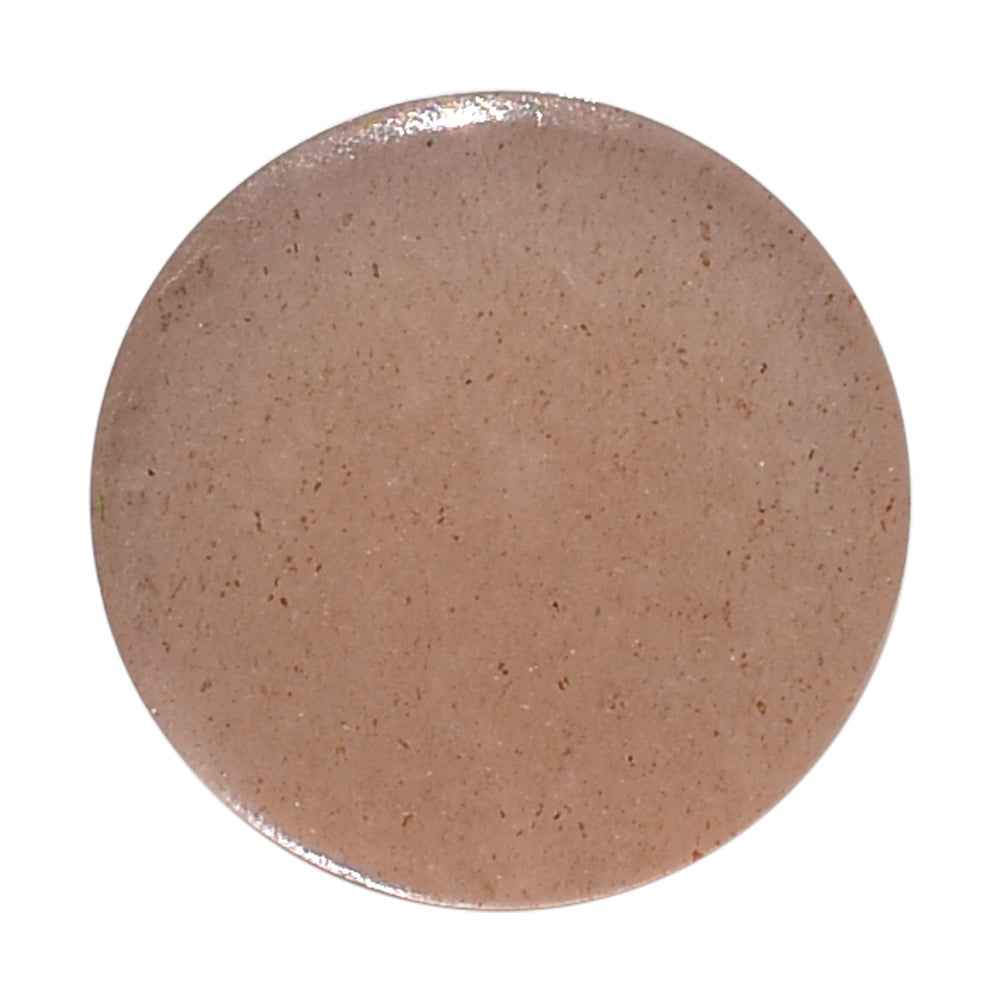 PEACH MOONSTONE PLAIN CAB ROUND CLEAN 8.00X8.00 MM 1.97 Cts.