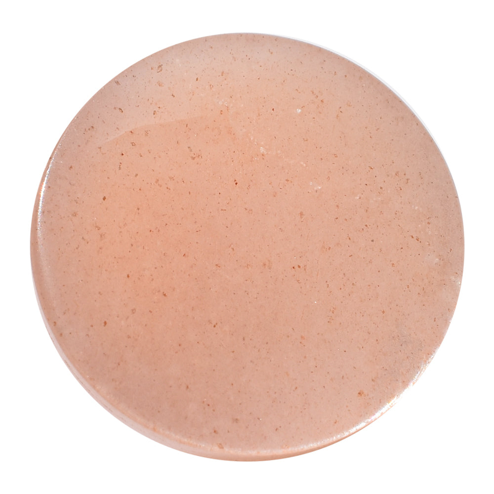 PEACH MOONSTONE PLAIN CAB ROUND CLEAN 14.00X14.00 MM 10.16 Cts.