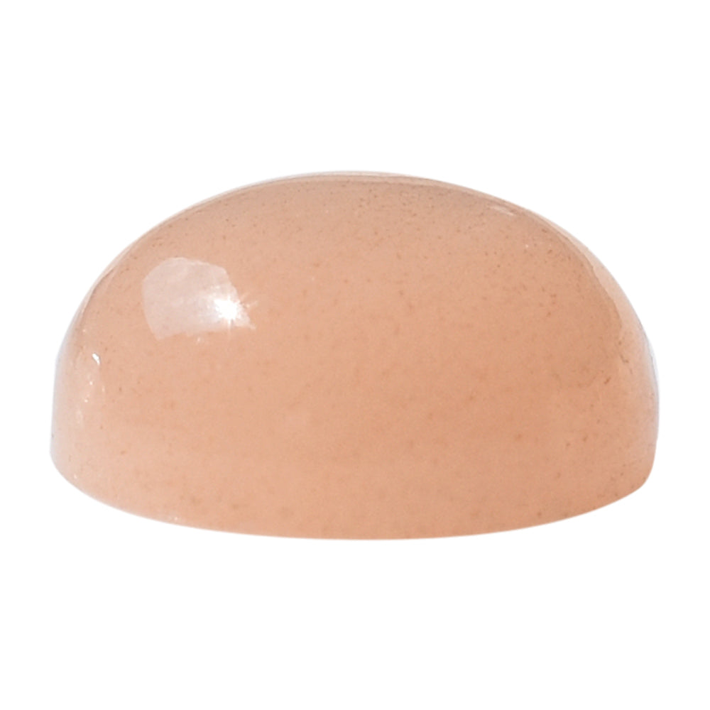 PEACH MOONSTONE PLAIN CAB ROUND CLEAN 7.00X7.00 MM 1.34 Cts.