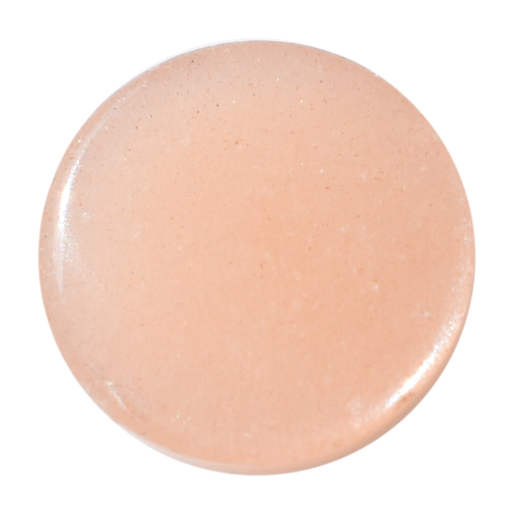 PEACH MOONSTONE PLAIN CAB ROUND CLEAN 7.00X7.00 MM 1.34 Cts.