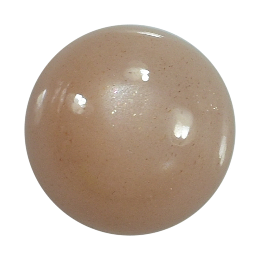 PEACH MOONSTONE PLAIN CAB ROUND CLEAN 10.00X10.00 MM 3.84 Cts.