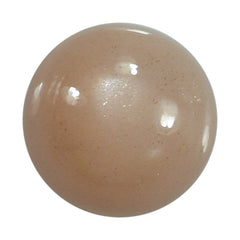 PEACH MOONSTONE PLAIN CAB ROUND CLEAN 10.00X10.00 MM 3.84 Cts.