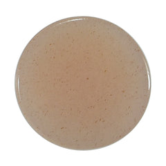 PEACH MOONSTONE PLAIN CAB ROUND CLEAN 10.00X10.00 MM 3.84 Cts.