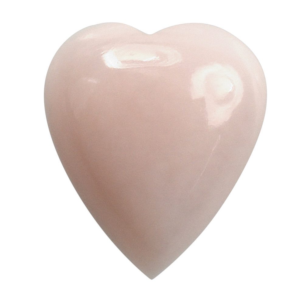 PINK OPAL HEART CAB 7X6MM 0.90 Cts.