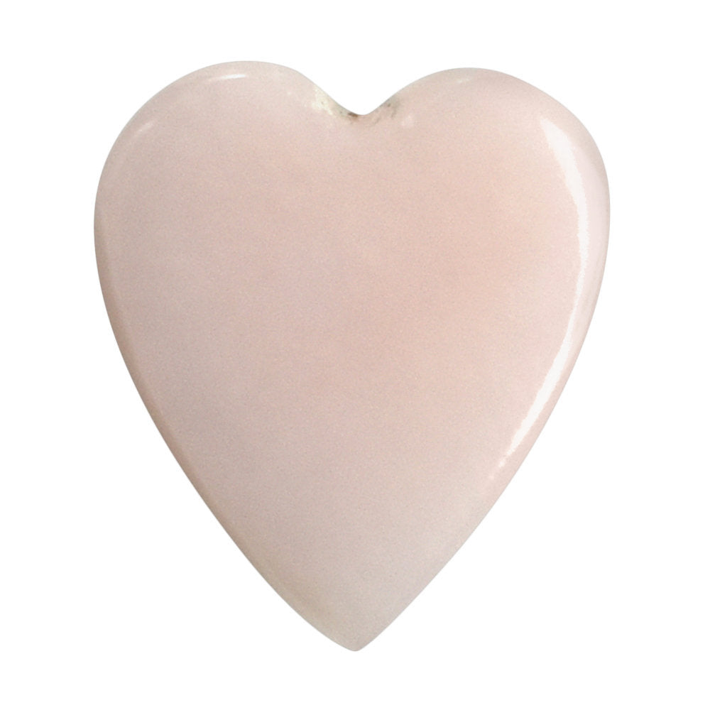 PINK OPAL HEART CAB 7X6MM 0.90 Cts.
