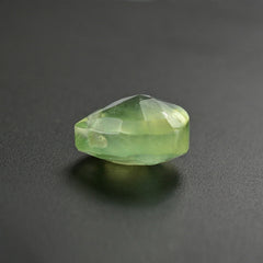 PREHNITE ROSE CUT BRIOLETTE PEAR/TABEEZ (FULL DRILL) 8MM 2.45 Cts.