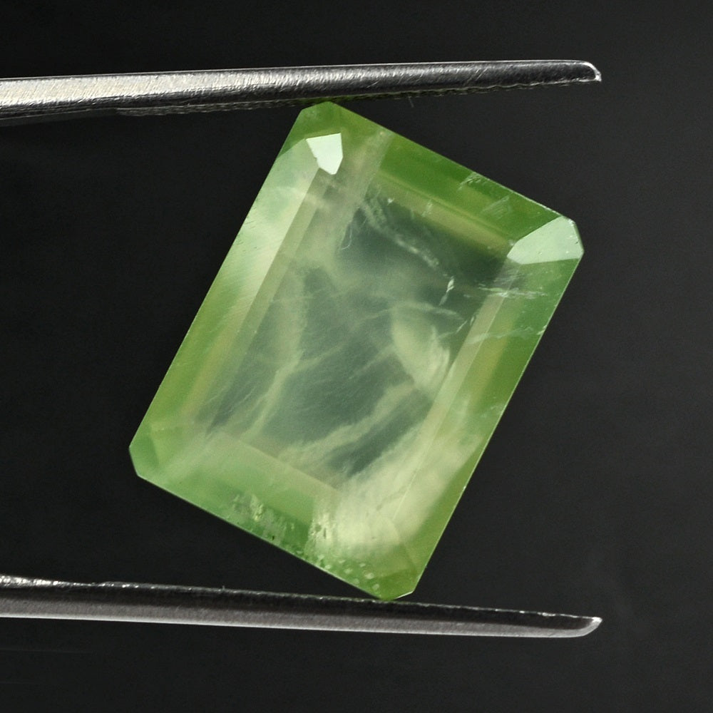 PREHNITE CUT OCTAGON 16X12MM 11.88 Cts.