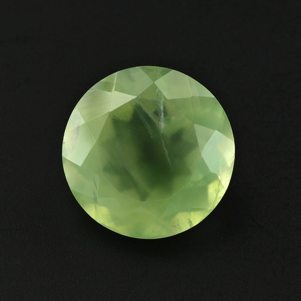 PREHNITE CUT ROUND 13MM 7.66 Cts.