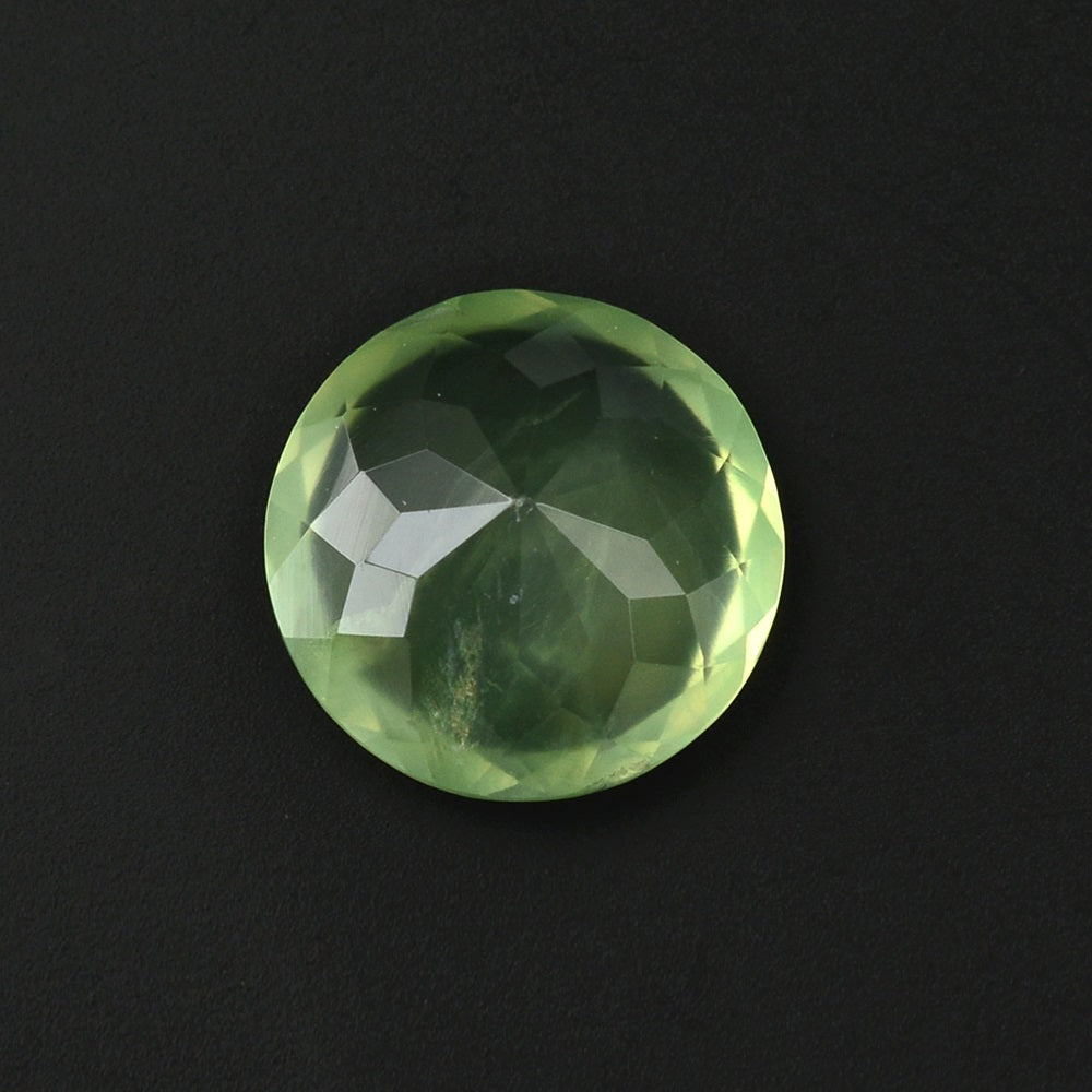 PREHNITE CUT ROUND 12MM 6.13 Cts.