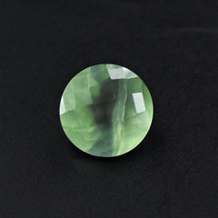 PREHNITE CHECKER CUT ROUND 10MM 3.60 Cts.
