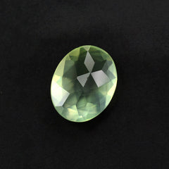 PREHNITE ROSE CUT OVAL 10X8MM 2.73 Cts.