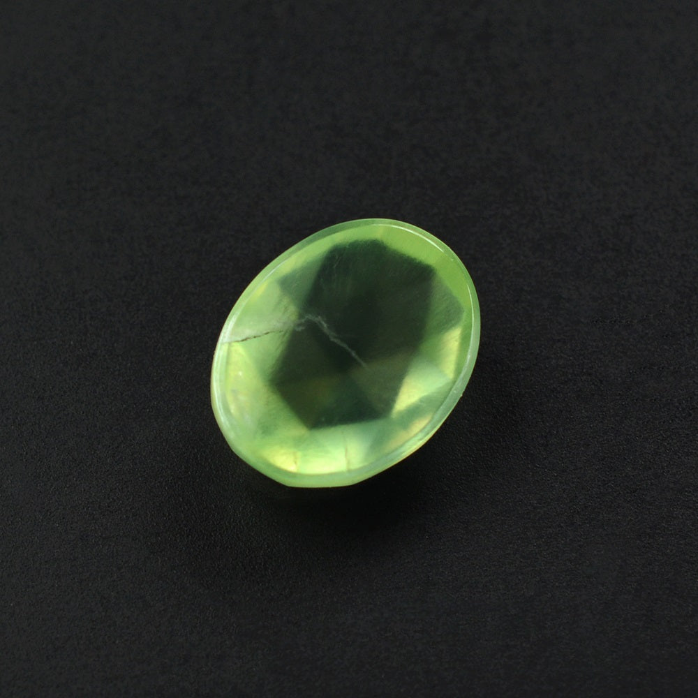 PREHNITE ROSE CUT OVAL CAB 10X8MM 2.88 Cts.