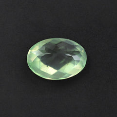 PREHNITE CHECKER CUT OVAL 14X10MM 5.33 Cts.