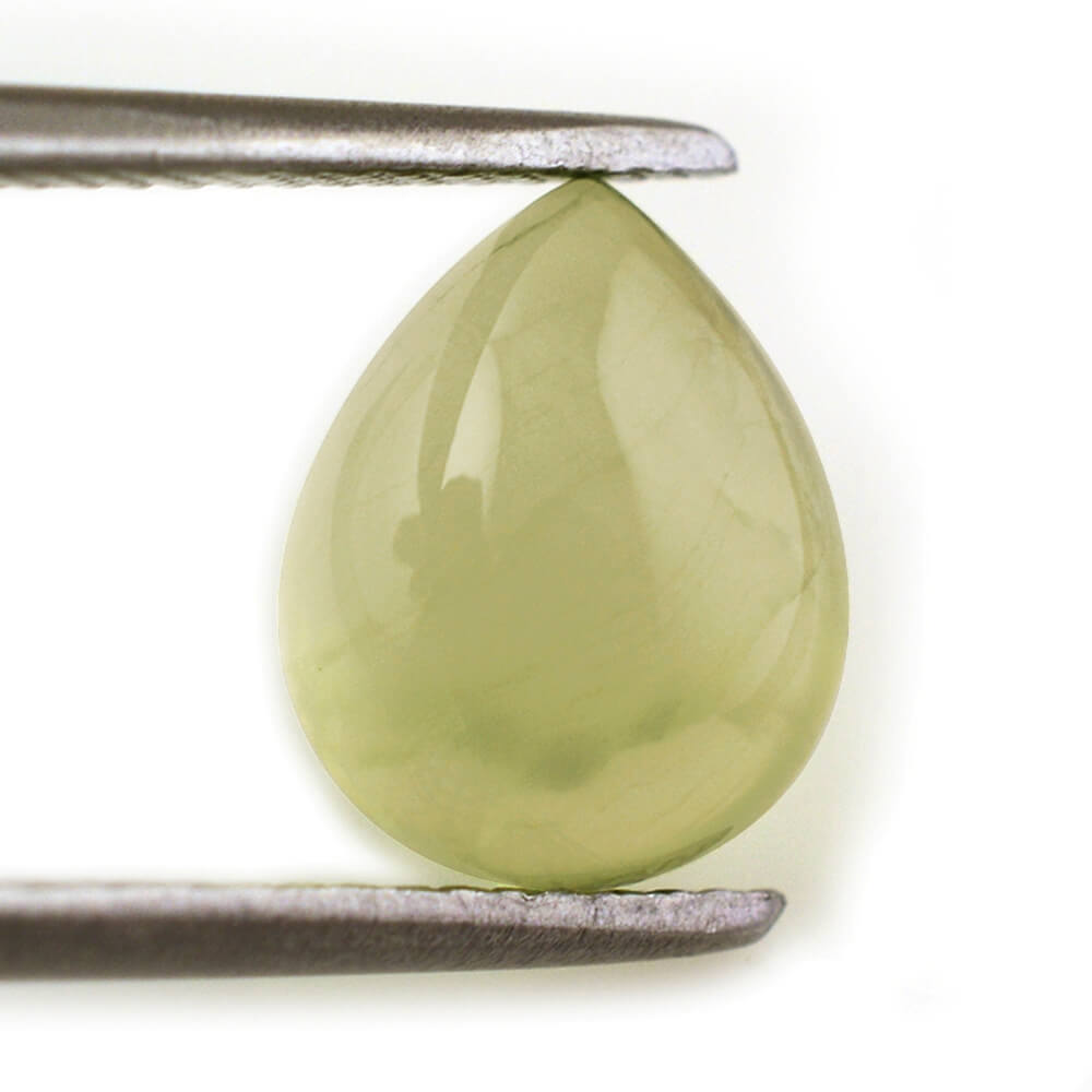 PREHNITE PEAR CAB 10X8MM 2.75 Cts.