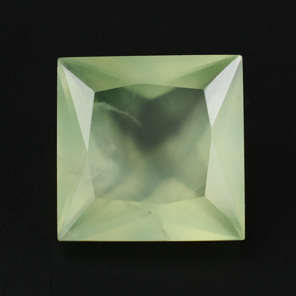 PREHNITE PRINCESS CUT SQUARE 12MM 7.43 Cts.